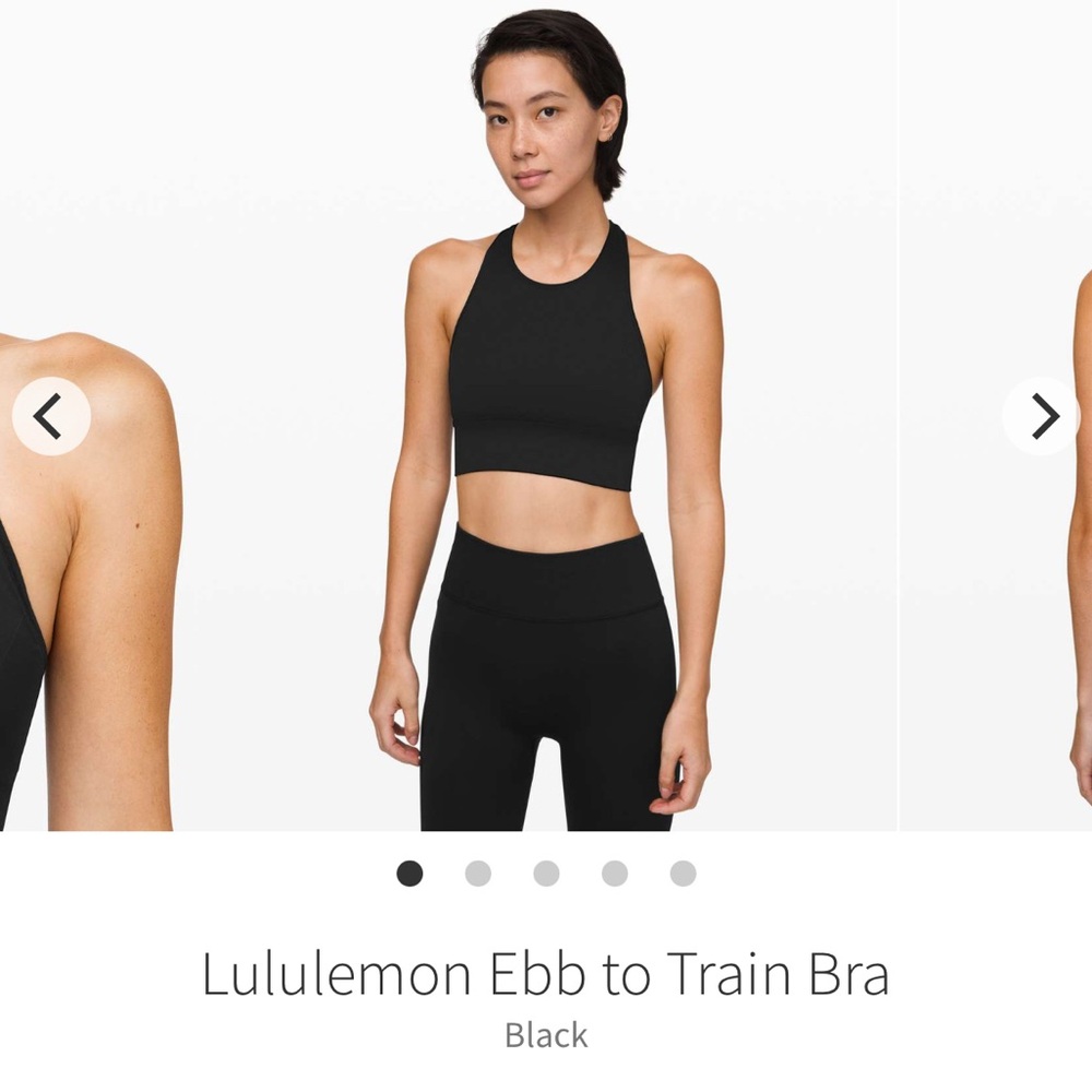 lululemon // Ebb to Train Bra - Black